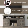 SAINTCY 58 Inch TV Stand with Storage Cabinet and Shelves - 3 of 4