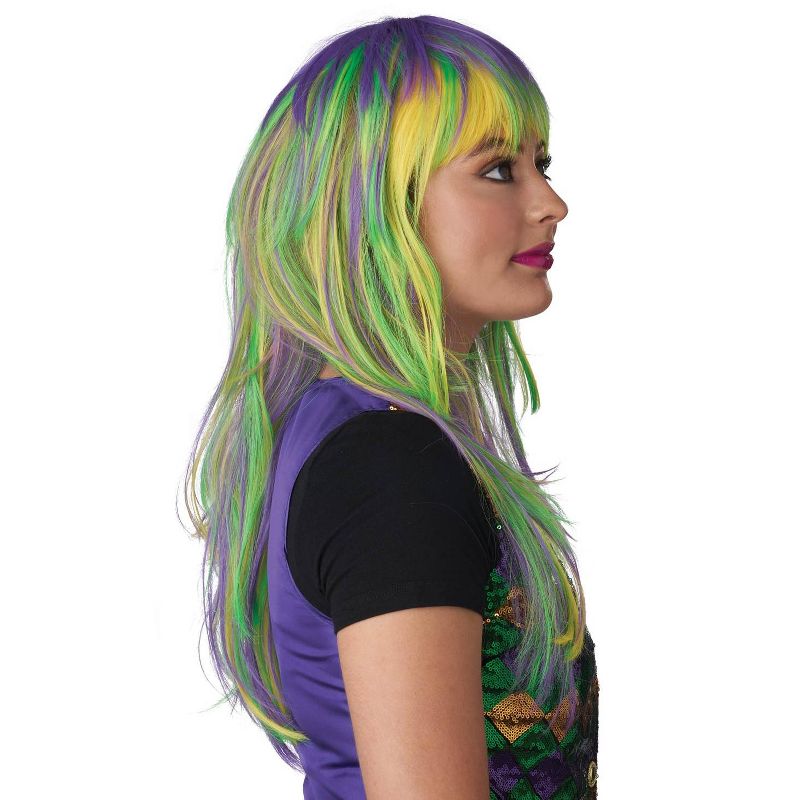 California Costumes Mardi Gras Party Girl Adult Wig, 2 of 4