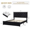 Bed Frame, 2 Storage Drawers, Wooden Slat Support, No Box Spring Needed, Noise Free, upholstered platform - 2 of 4