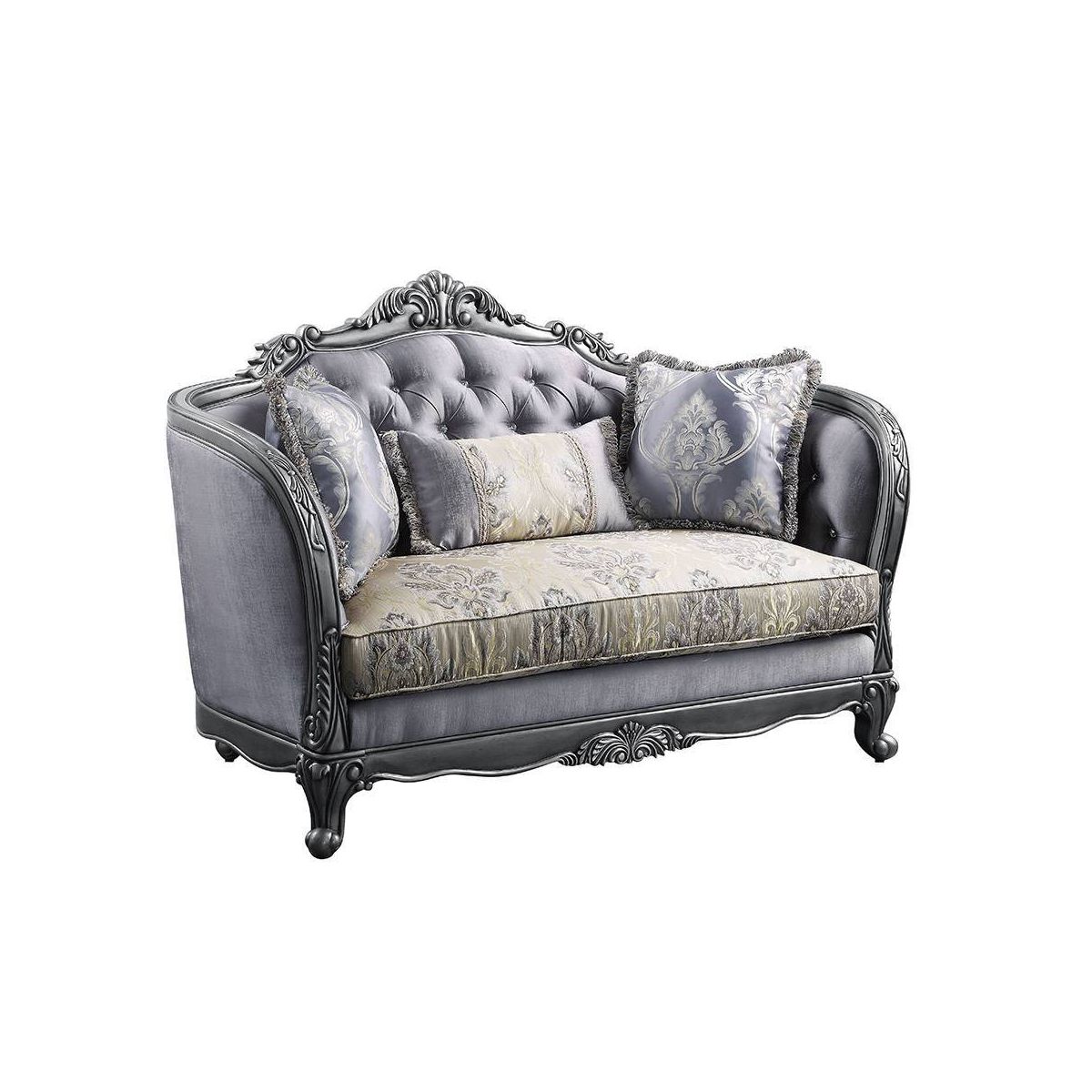 Acme Furniture Ariadne Sofa Platinum Finish - thumbnail 7