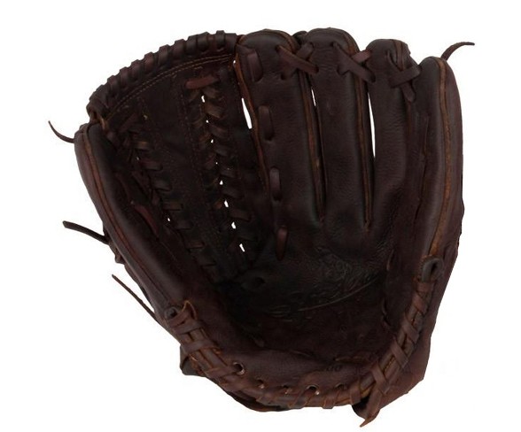 Shoeless Joe Inc. 12" Left Hand Throw V-Lace Web Fielders Glove - Brown