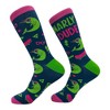 Crazy Dog Men's Narly Dude Socks Funny Sarcastic Narwhal Graphic Novelty Footwear for Men - 2 of 4