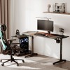 EUREKA ERGONOMIC Gaming Desk with Built-in Accessories,58.27" D x 23.62" W x 31.22" H,Black - 3 of 4