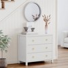 Coolmee Modern Wide Drawer Dresser with Storage, Wooden Closet Dressers Chest of Drawers Freestanding for Bedroom, Nursery, Living Room - 3 of 4