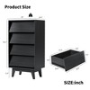 Grungis Wooden Dressers with Storage,4 Drawers Vintage-style and Bevel Design Double Dresser for Bedroom - 2 of 4
