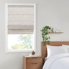 Linen Blend Light Filtering Cordless Roman Shade Natural 27x64in - 2 of 4