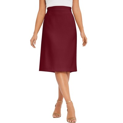 Jessica London Women's Plus Size Tummy Control Bi-Stretch Pencil Skirt
