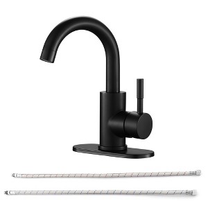 PAGED Bathroom Sink Faucet Single Hole Sink Faucet with Ceramic Cartridge, Faucet for Bathroom Sink - 1 of 4