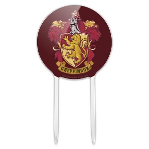 Harry Potter Gryffindor Painted Crest Acrylic Cake Topper - 1 of 4