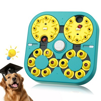 HOMLUX Expert Dog Puzzle Toy, Level 5 Brain Game for Smart Dogs, Mental Stimulation Toy,Yellow