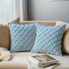 REGALWOVEN Fade-Resistant Soft Decorative Solid 3D Weaving Throw Pillow Covers 2 Pcs - 2 of 4