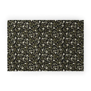 Iveta Abolina Blooming Vines Black 30" x 20" Welcome Mat - Society6 - 1 of 3