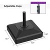PURPLE LEAF Patio Market Umbrella Base Load Capacity with Casters Filled with Sand & Water Outdoor Table Umbrellas Stand - 4 of 4