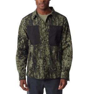 BASS OUTDOOR Mens Standard Fit Stretch Camouflage Button Up Shirt - 1 of 1