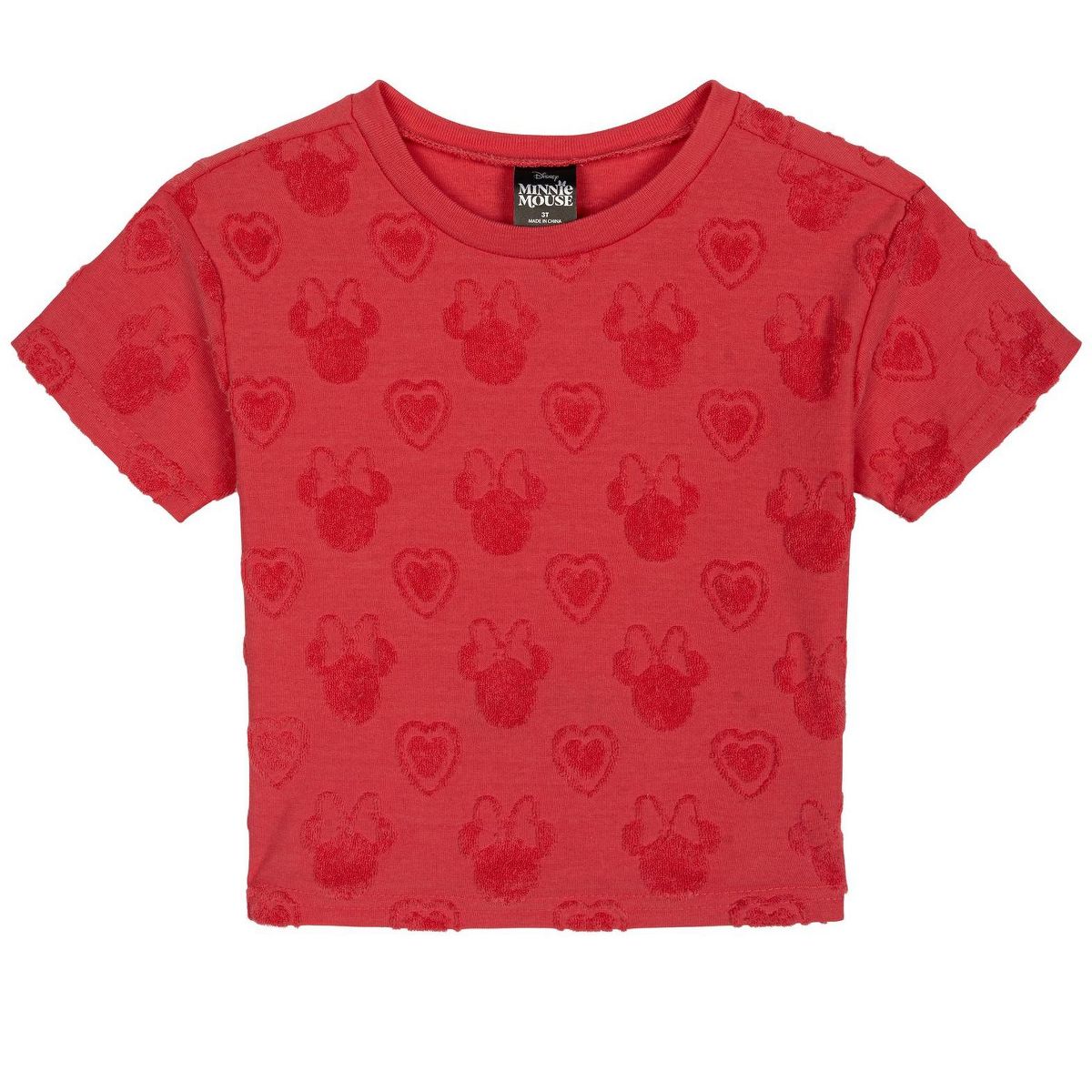 Disney Minnie Mouse Girls' Loop Terry T-Shirt and Shorts Set Little Kid to Big Kid - thumbnail 9