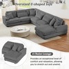MOONMISS 129" Oversized Corduroy Sectional Sofa U-shaped Sofa Couch Modern Sofa for Living Room - 3 of 4