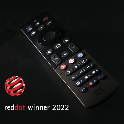Black 8-Inch Smart Streamer Universal Remote with Backlight