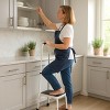 Itopfox Step Stool with Handle for Elderly, Sturdy and Lightweight with Anti-Skid Platform, Easy Assembly, Safely Supports up to 350 Pounds - 3 of 4