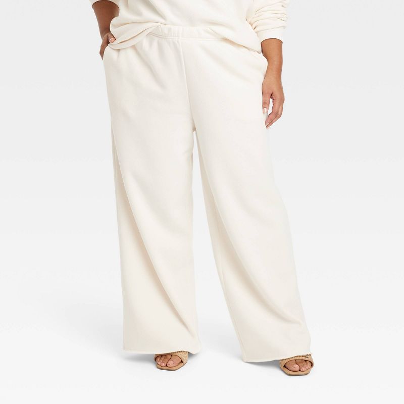Women's Mother Wide Leg Graphic Pants - White, 1 of 6