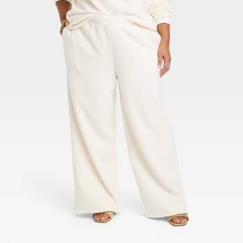 Women's Mother Wide Leg Graphic Pants - White