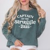 Simply Sage Market Women's Garment Dyed Graphic Sweatshirt Captain of the Struggle Bus - 2 of 3