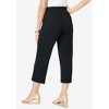 Jessica London Women's Plus Size Stretch Knit Wide Leg Crop Pant - 3 of 4