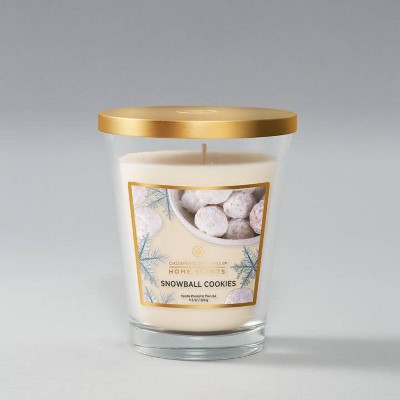 11.5oz Glass Jar Snowball Cookies Candle - Home Scents
