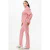 Slickblue Hooded Sweat & Flare Pant Set, Washed Fabric, Casual Chic, Weekend Loungewear, Color & Size Options - 3 of 4