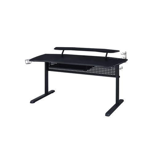 Costway Gaming Desk Home Office Pc Computer Desk W/led Lignt&gaming Handle  Rack : Target