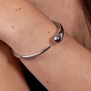 Lucy Quartermaine Luna Bangle - Modern Sterling Silver Design - 2 of 4
