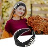 Unique Bargains Women's Fashion Wide Faux Pearl Bead Knotted Headbands 1 Pc - 2 of 4