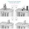 Itopfox Universal Travel Adapter with 4 USB Ports (1 USB C), Worldwide Plug Adaptor Wall Charger for USA to Europe UK France Germany Spain Ireland - 2 of 4