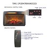 Kumasinova Electric Fireplace Freestanding 27.2 Inch Infrared Heater Fireplace with 4 Adjustable Brightness Levels/Remote Control/Touch Button,Black - 4 of 4