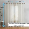 HLC.ME Sierra Burlap Flax Linen Privacy Sheer Light Filtering Window Grommet Curtains Panels, Set of 2 - 2 of 4