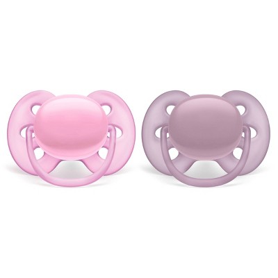 Philips Avent 2pk Ultra Soft Pacifier 6-18 Months - Pink