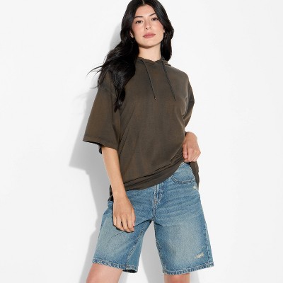 Women's Short Sleeve Hooded T-Shirt - Wild Fable™