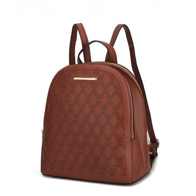 MKF Collection Sloane Vegan Leather Multi compartment Backpack by Mia K
