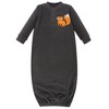 Hudson Baby Infant Boy Fleece Gowns, Forest - 4 of 4