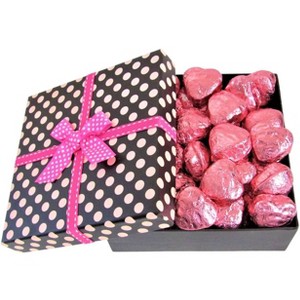 Valentines Chocolate Raspberry Cremes Hearts Pokodot 16 oz Gift Box by It's Delish – Great Valentines Day Gift - 1 of 4