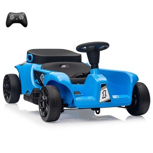 24V Electric Kids Ride-On Toy for 2 Seaters with Remote Control, Dual Driver Modes Battery Powered Riding Vehicle, Music USB for Kids Toy - 1 of 4