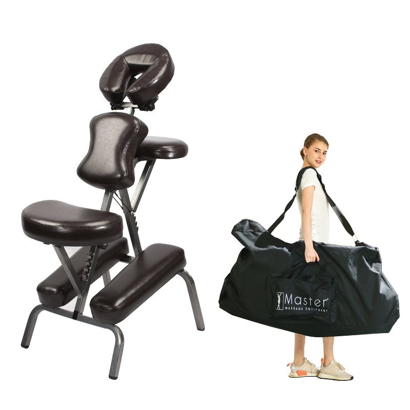 Master Massage Bedford Portable Massage Chair Package, Coffee Luster, 2 of 6
