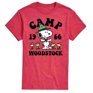 Men's - Peanuts - Camp Woodstock Short Sleeve Graphic T-Shirt - 1 of 4