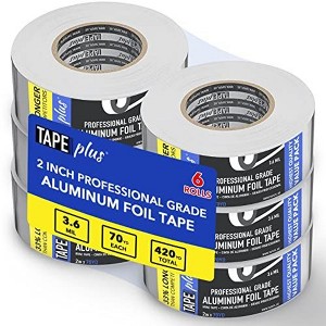 Impresa Professional Grade Aluminum Foil Tape - 6 Pack - 2 in by 210 ft (70 yds) 3.6 Mil - Perfect for HVAC, Sealing & Patching - 1 of 4