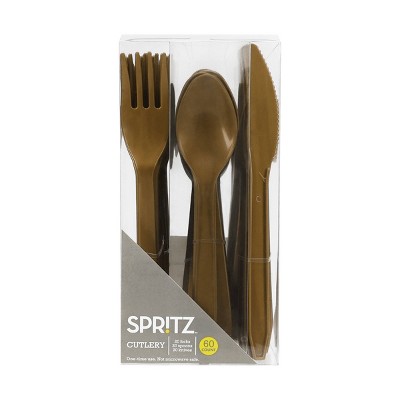 60ct Dinnerware Cutlery Set - Spritz™