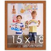 PosterPalooza | Slim Profile Brown Picture Frame - UV Acrylic, Foam Board Backing, Hanging Hardware - 2 of 4