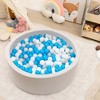 Costway 35.5" x 12" Soft Round Ball Pool for Toddlers & Baby with 200 Ocean Balls - 4 of 4