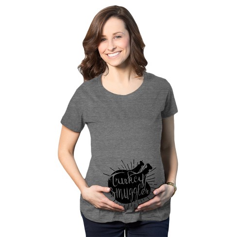 Turkey Smuggler T Shirt Funny Thanksgiving Maternity Shirt Pregnancy New Baby Tee Crazy Dog Maternity T Shirt Target
