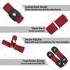 INSPIRE CHIC Women's No Buckle Invisible Elastic Snap Button Belts for Jeans Pants - 2 of 4