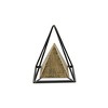 Cheung's Isaben Metal Bronze and Black Pyramid Décor - 3 of 4