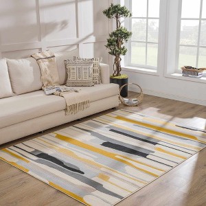 Hauteloom Southfields Mustard Modern Rug - 1 of 4